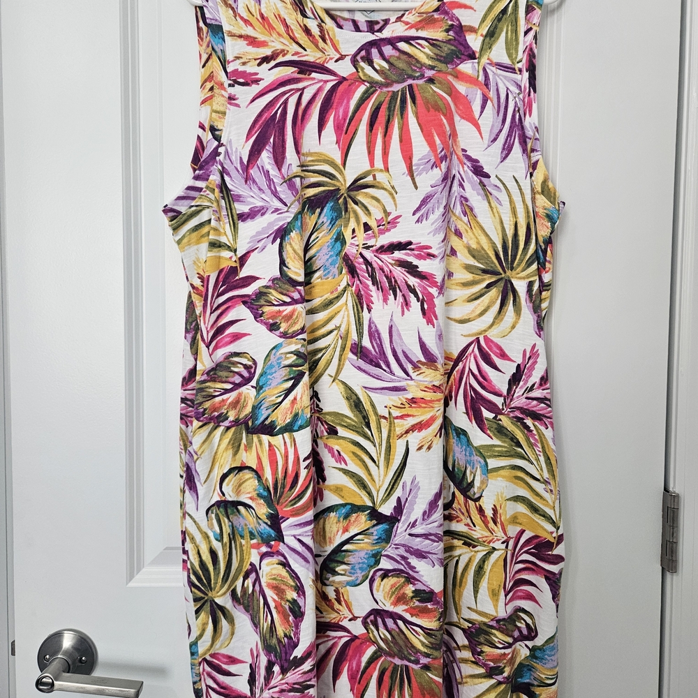 Tropical Sleeveless Dress